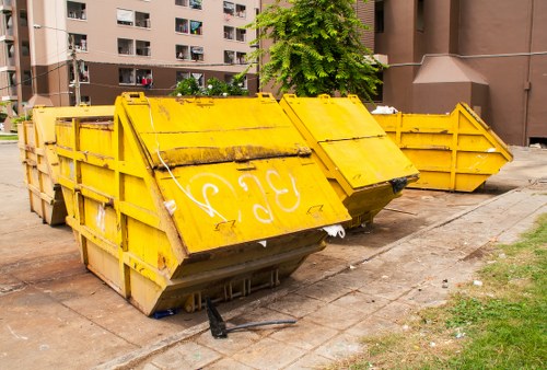 Waste removal truck in Hammersmith