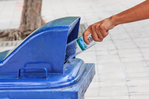 Recycling initiatives in a West London neighborhood