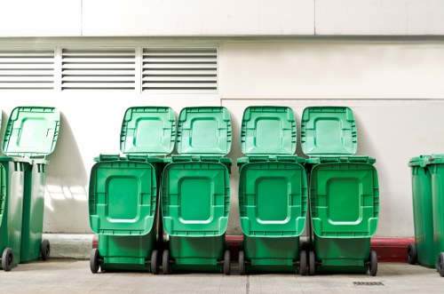 Construction waste being recycled in West London